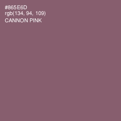 #865E6D - Cannon Pink Color Image